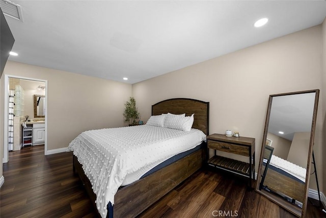 4773 Adler, Oceanside, CA 92057 - bedroom featuring dark wood-style flooring and recessed lighting
