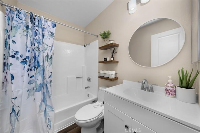 4773 Adler, Oceanside, CA 92057 - bathroom featuring vanity, shower / tub combo with curtain, and wood finished floors