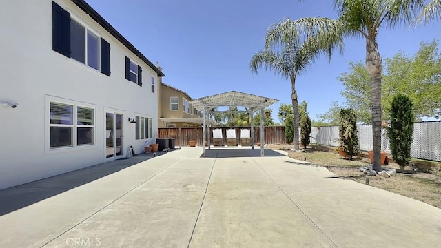 32420 Apricot Tree Rd, Winchester, CA 92596 - fenced backyard with a patio area and a pergola