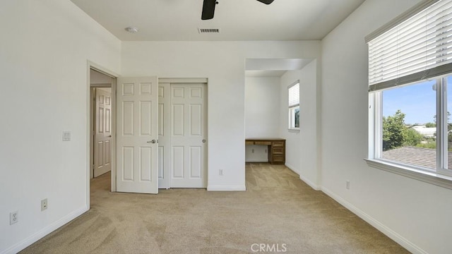 32420 Apricot Tree Rd, Winchester, CA 92596 - unfurnished bedroom with carpet floors, a desk, and ceiling fan