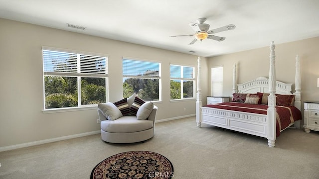 32420 Apricot Tree Rd, Winchester, CA 92596 - bedroom featuring multiple windows, carpet floors, and ceiling fan