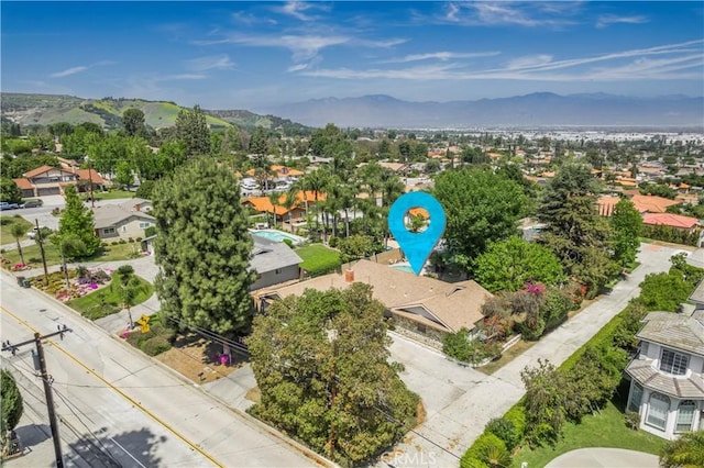 1725 Turnbull Canyon Rd, Hacienda Heights, CA 91745 - aerial perspective of suburban area with a mountain backdrop