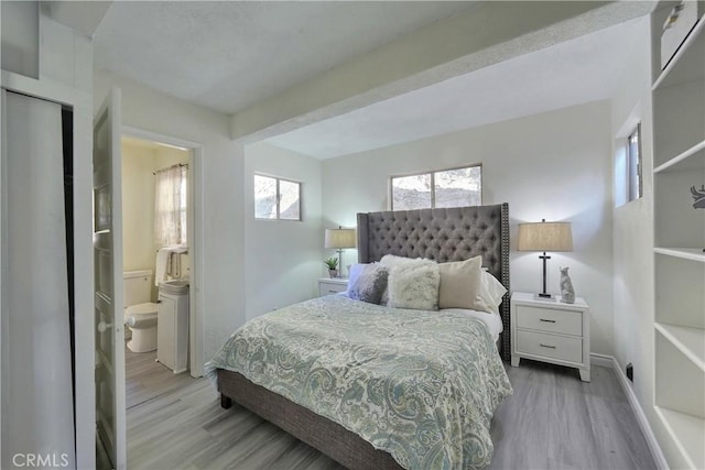 330 N Madison Ave, Monrovia, CA 91016 - bedroom with light wood finished floors and ensuite bathroom