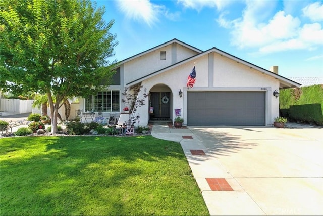 3526 Alder Pl, Chino Hills, CA 91709 - ranch-style house with stucco siding, an attached garage, and driveway
