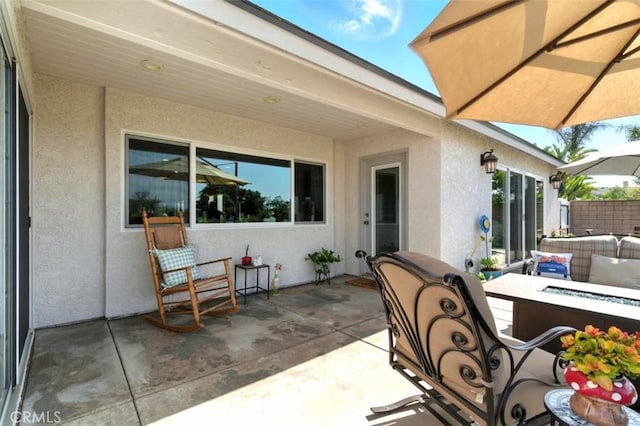 3526 Alder Pl, Chino Hills, CA 91709 - view of patio / terrace with an outdoor fire pit