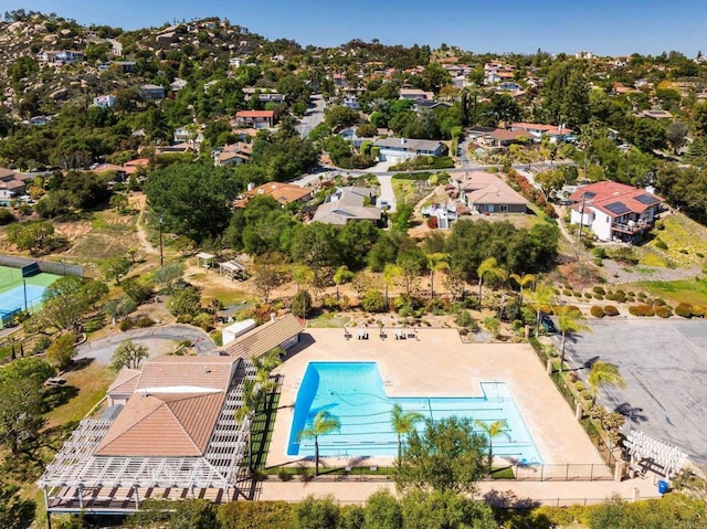 10518 Moon View Way, Escondido, CA 92026 - aerial view of a pool area