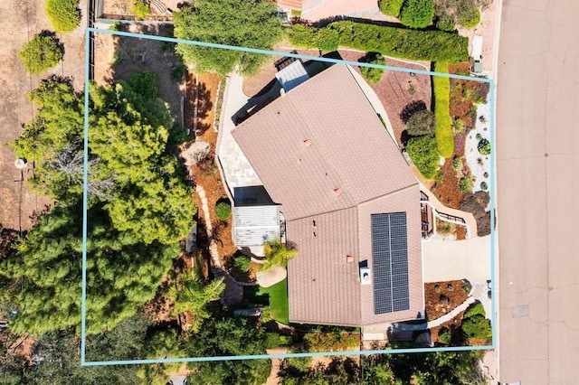 10518 Moon View Way, Escondido, CA 92026 - aerial view of property and surrounding area featuring property parcel outlined