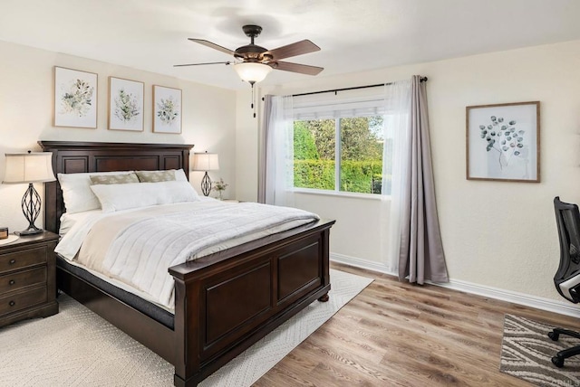 10518 Moon View Way, Escondido, CA 92026 - bedroom featuring light wood-style floors and ceiling fan