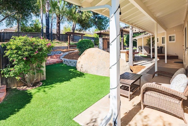 10518 Moon View Way, Escondido, CA 92026 - fenced backyard featuring a patio area