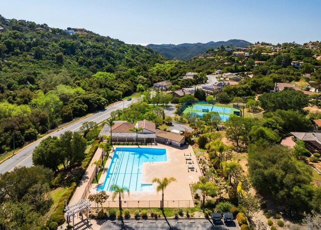 10518 Moon View Way, Escondido, CA 92026 - drone / aerial view of a pool