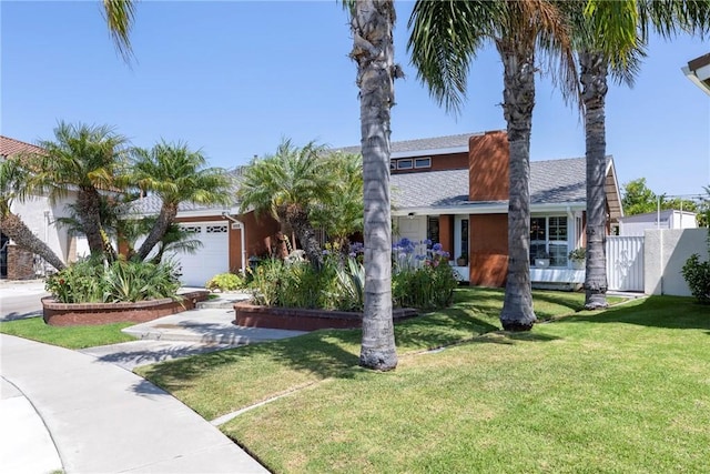 9909 Merced River Ave, Fountain Valley, CA 92708 - view of front of house featuring a garage and a shingled roof