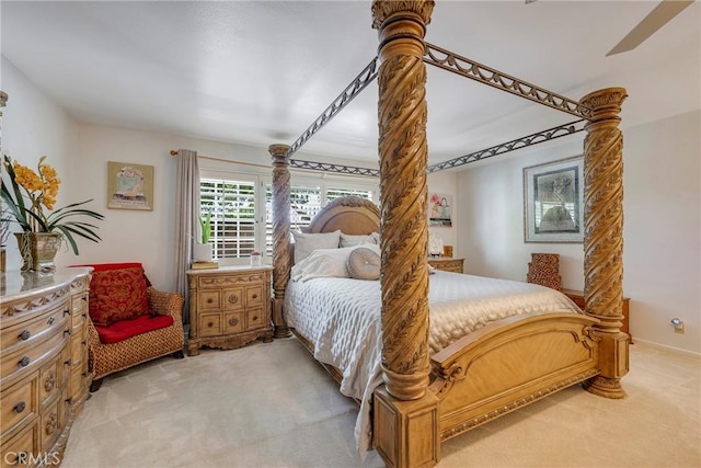 9909 Merced River Ave, Fountain Valley, CA 92708 - bedroom with light colored carpet and decorative columns