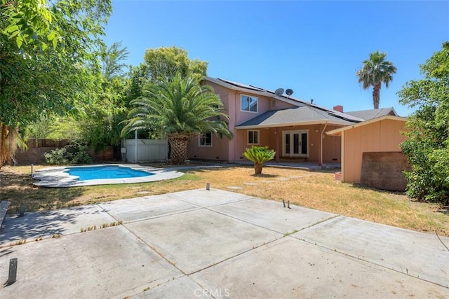 246 E Shasta St, Orland, CA 95963 - view of swimming pool featuring french doors and a patio