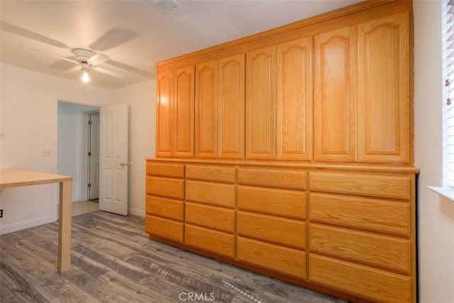 246 E Shasta St, Orland, CA 95963 - unfurnished office with dark wood-style floors and a ceiling fan