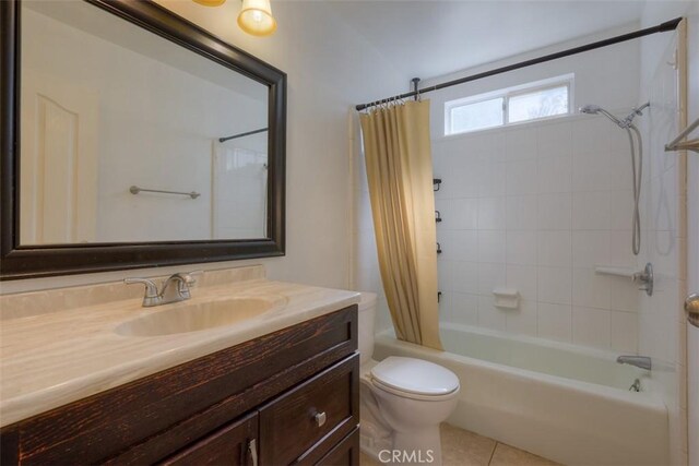 246 E Shasta St, Orland, CA 95963 - bathroom with vanity, shower / bath combination with curtain, and tile patterned flooring