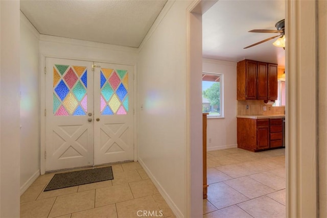 246 E Shasta St, Orland, CA 95963 - entryway featuring light tile patterned flooring and ceiling fan