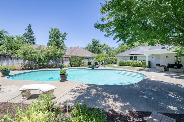 2640 Tenaya Way, Fresno, CA 93711 - view of pool with a patio area and a fenced backyard