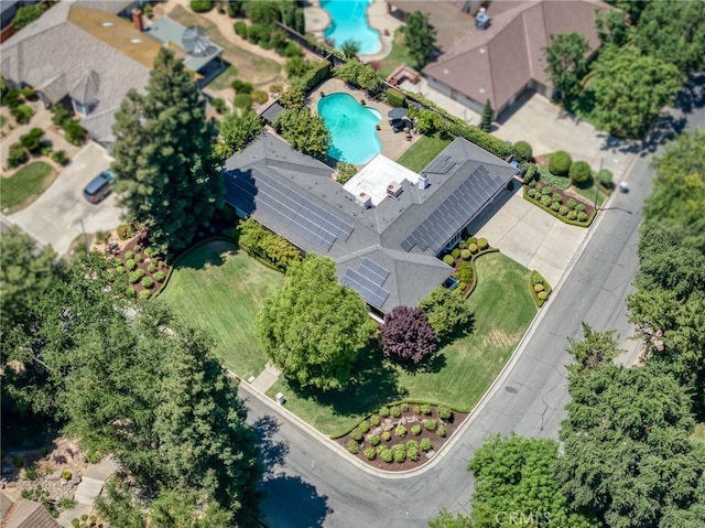 2640 Tenaya Way, Fresno, CA 93711 - drone / aerial view of a pool