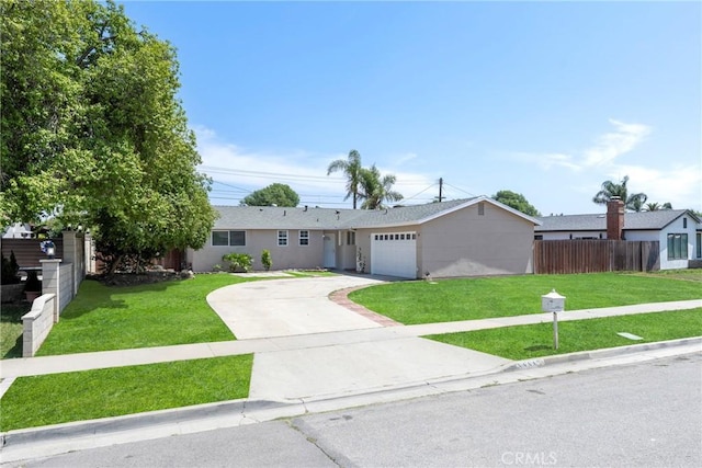 8888 Patrero St, Riverside, CA 92503 - ranch-style house with an attached garage, driveway, and stucco siding