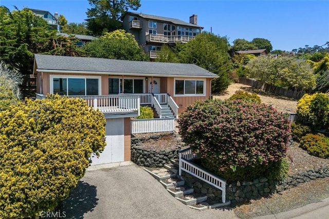 1799 Saint Thomas Ave, Cambria, CA 93428 - view of front of home with stairway