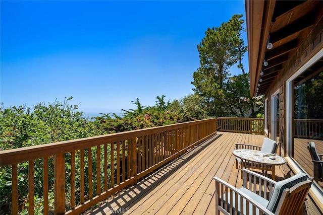 1799 Saint Thomas Ave, Cambria, CA 93428 - view of wooden terrace