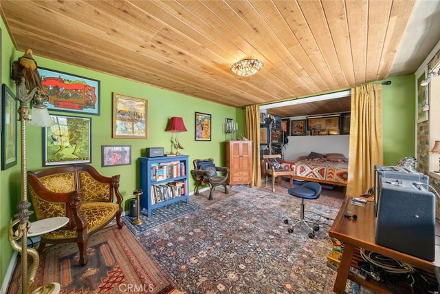 1799 Saint Thomas Ave, Cambria, CA 93428 - bedroom featuring wood ceiling