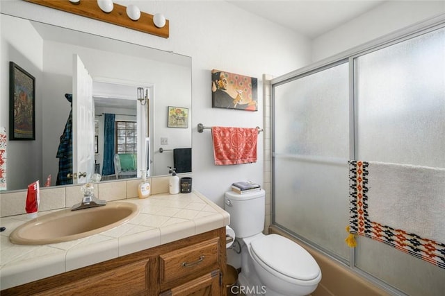 1799 Saint Thomas Ave, Cambria, CA 93428 - full bathroom featuring vanity and enclosed tub / shower combo