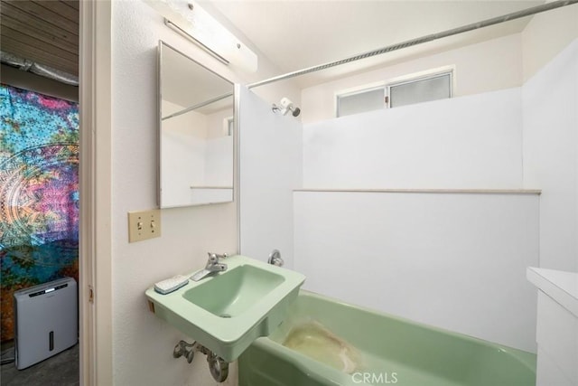 1799 Saint Thomas Ave, Cambria, CA 93428 - bathroom featuring shower / washtub combination and a sink