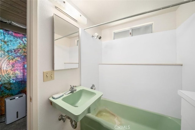 1799 Saint Thomas Ave, Cambria, CA 93428 - full bathroom featuring shower / bath combination and a sink