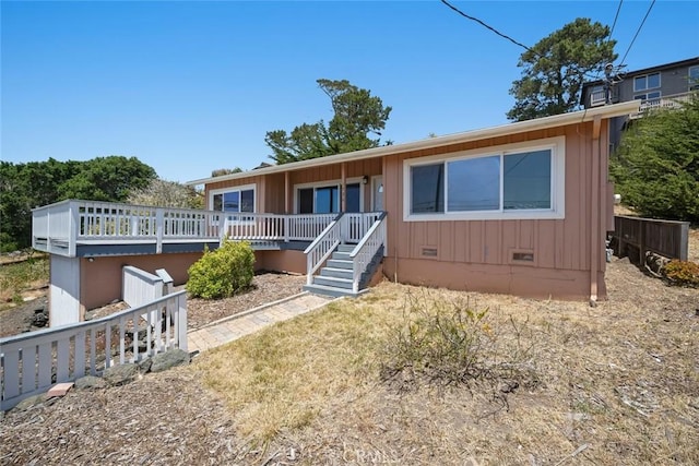 1799 Saint Thomas Ave, Cambria, CA 93428 - single story home with crawl space and a deck