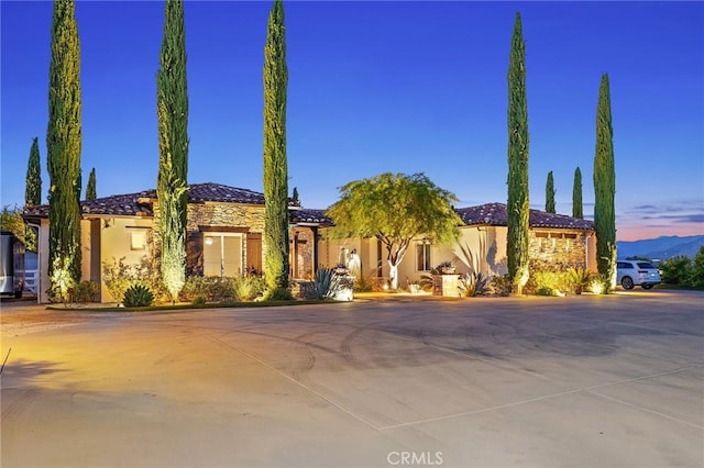 33260 Susan Grace Ct, Temecula, CA 92592 - view of front of home with a tile roof and stucco siding