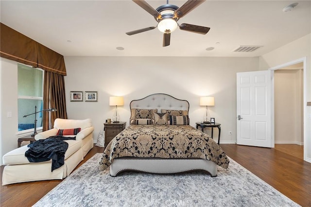 33260 Susan Grace Ct, Temecula, CA 92592 - bedroom with wood finished floors and ceiling fan