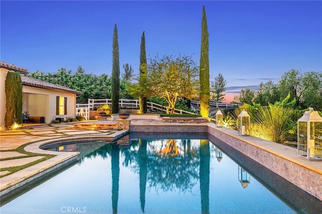 33260 Susan Grace Ct, Temecula, CA 92592 - outdoor pool featuring a fenced backyard and a patio