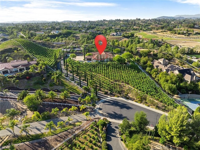 33260 Susan Grace Ct, Temecula, CA 92592 - view of property location featuring extensive farmland, a mountainous background, and rural landscape