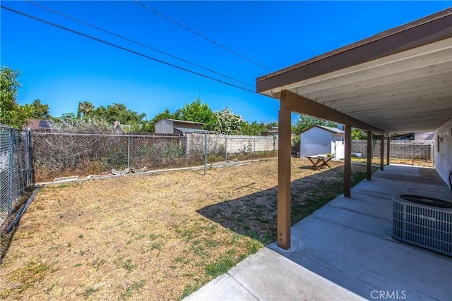 9780 Almeria Ave, Fontana, CA 92335 - fenced backyard with a storage shed and a patio area