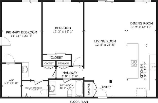 1203 N Sweetzer Ave Unit 215, West Hollywood, CA 90069 - view of floor plan / room layout