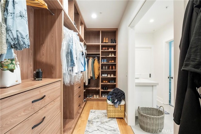 23670 Shirwaun, Apple Valley, CA 92307 - spacious closet with light wood finished floors