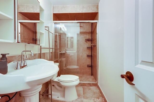 12200 Montecito Rd Unit C103, Seal Beach, CA 90740 - bathroom featuring a stall shower and tile patterned floors