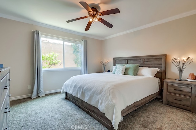 12200 Montecito Rd Unit C103, Seal Beach, CA 90740 - carpeted bedroom with ornamental molding and ceiling fan
