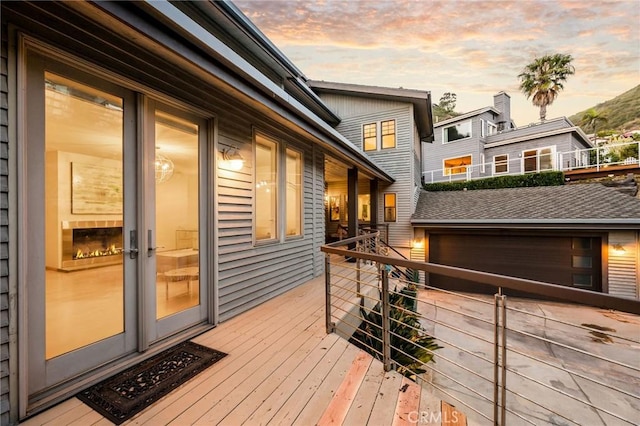 426 Nyes Pl, Laguna Beach, CA 92651 - deck with driveway and a garage