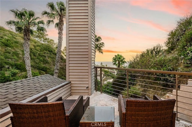 426 Nyes Pl, Laguna Beach, CA 92651 - view of balcony at dusk