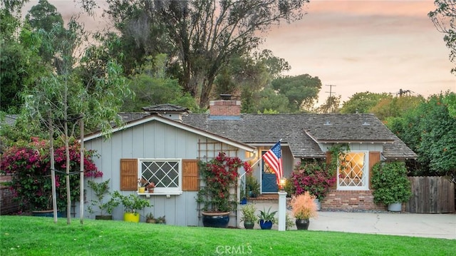 109 Via Ardilla, Palos Verdes Estates, CA 90274 - view of front of home with a chimney and board and batten siding