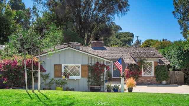 109 Via Ardilla, Palos Verdes Estates, CA 90274 - view of front of property featuring a chimney, board and batten siding, and brick siding
