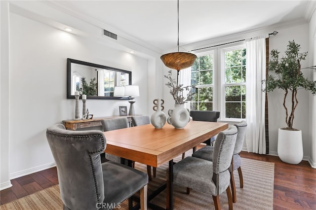 11 Heartwood Way, Aliso Viejo, CA 92656 - dining room with plenty of natural light, hardwood / wood-style floors, and crown molding