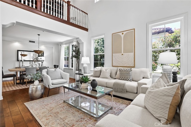 11 Heartwood Way, Aliso Viejo, CA 92656 - living area featuring dark wood finished floors and baseboards