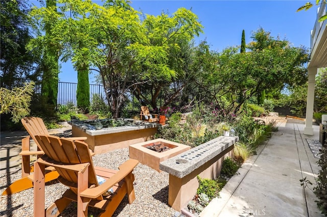 11 Heartwood Way, Aliso Viejo, CA 92656 - view of patio / terrace with an outdoor fire pit