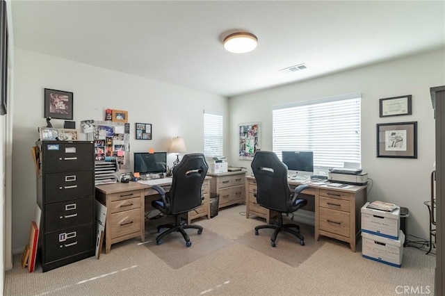 1827 Montecito Ln, Redlands, CA 92374 - office area featuring light carpet