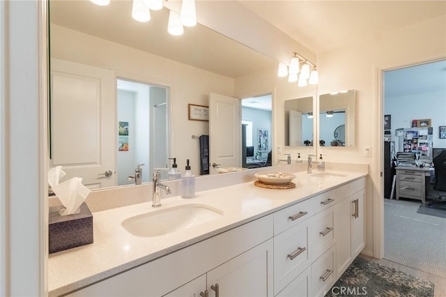 1827 Montecito Ln, Redlands, CA 92374 - full bath featuring double vanity