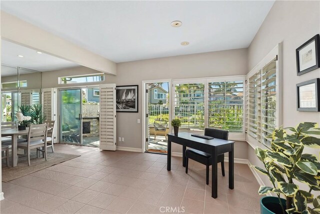 331 Parsons Lndg, Long Beach, CA 90803 - tiled office space with baseboards and recessed lighting