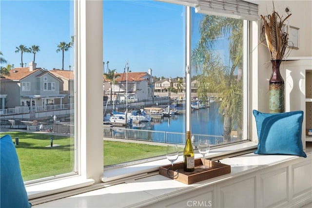 331 Parsons Lndg, Long Beach, CA 90803 - entryway featuring a water view and a residential view